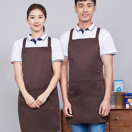 Nordic style Apron / Chef apron unisex / Oil-proof and stain-proof cleaning apron / Cafe kitchen cooking apron / Simple apron Waiter work clothes