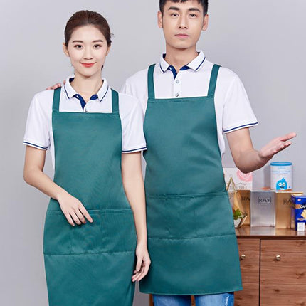 Nordic style Apron / Chef apron unisex / Oil-proof and stain-proof cleaning apron / Cafe kitchen cooking apron / Simple apron Waiter work clothes