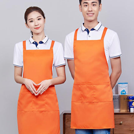 Nordic style Apron / Chef apron unisex / Oil-proof and stain-proof cleaning apron / Cafe kitchen cooking apron / Simple apron Waiter work clothes