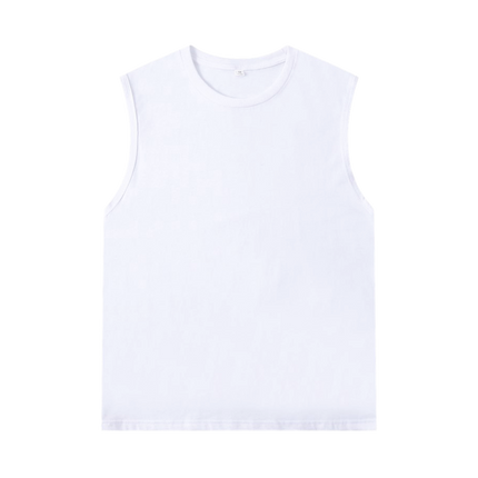 100% Cotton  Undershirt  Sleeveless Neck Longline Vest,Tank Tops