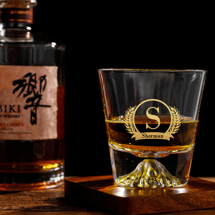 Mt. Fuji Rock Glass,a whiskey glass